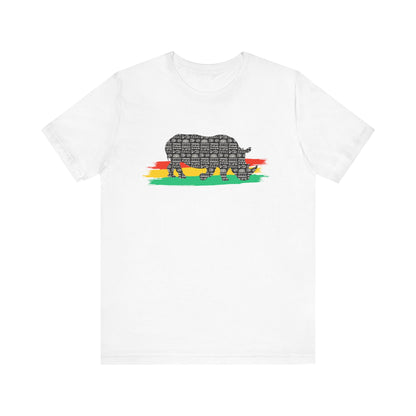 African Black Rhino Unisex Adult T Shirt