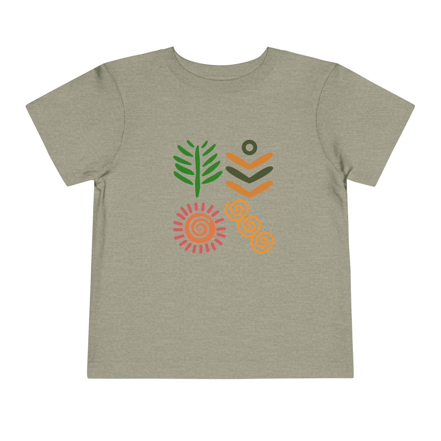 Spring themed African Pattern - Toddler Short Sleeve T-shirt