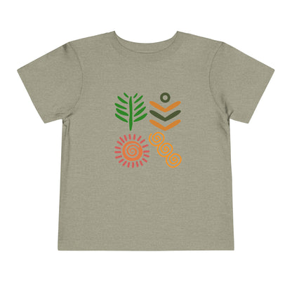 Spring themed African Pattern - Toddler Short Sleeve T-shirt