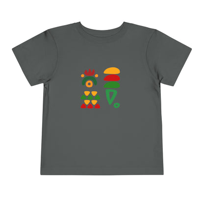 African Patterns - Red, Gold, Green Unisex Toddler Short Sleeve T-shirt