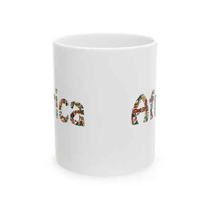 Africa Themed Ceramic Mug, 11oz