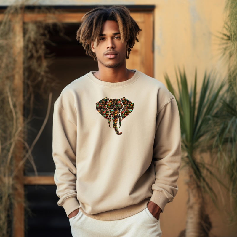 Unisex African Elephant Sweatshirt