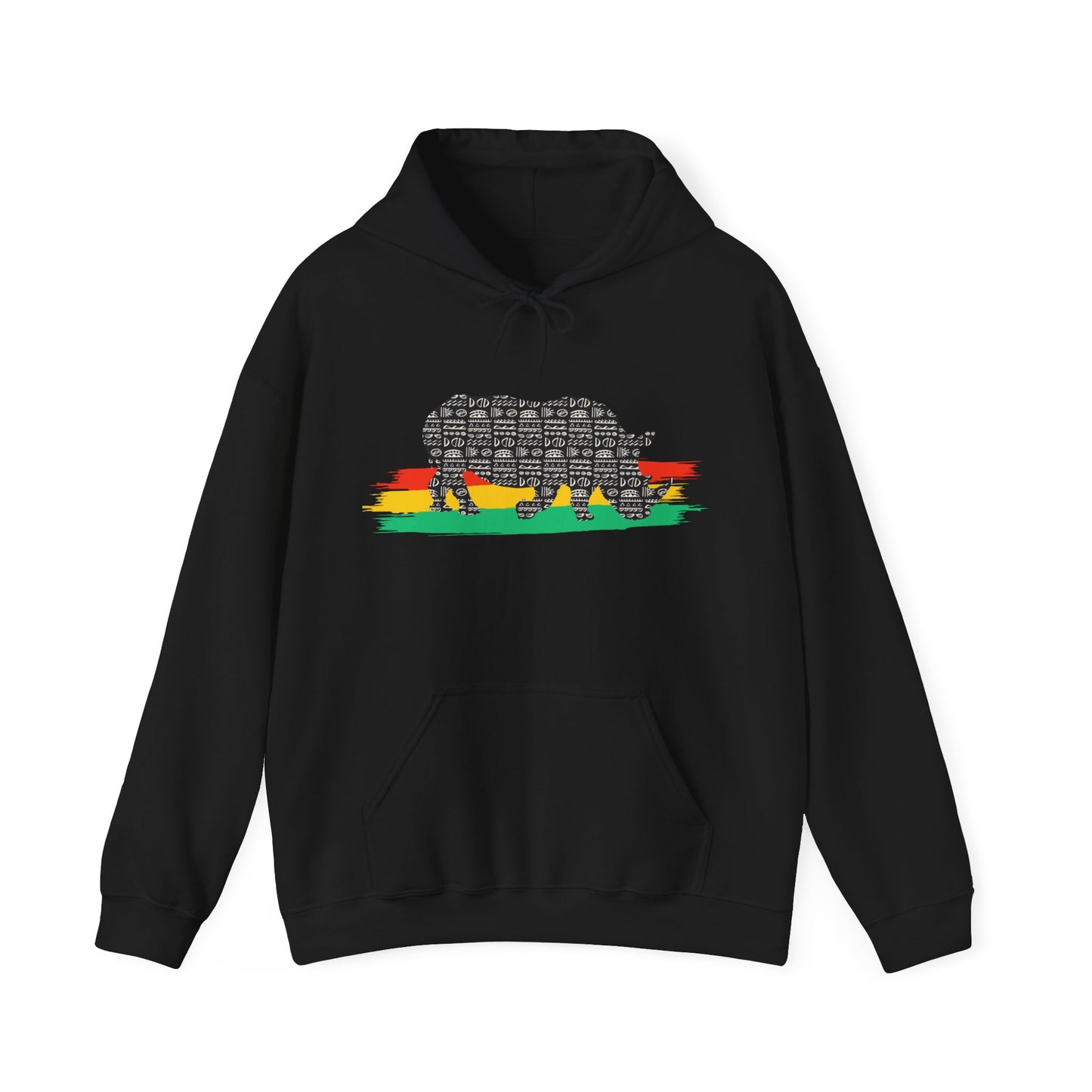 African Black Rhino Unisex Hooded Sweatshirt