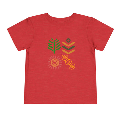 Spring themed African Pattern - Toddler Short Sleeve T-shirt