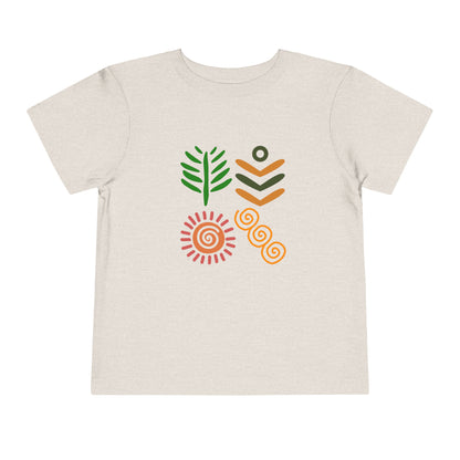 Spring themed African Pattern - Toddler Short Sleeve T-shirt