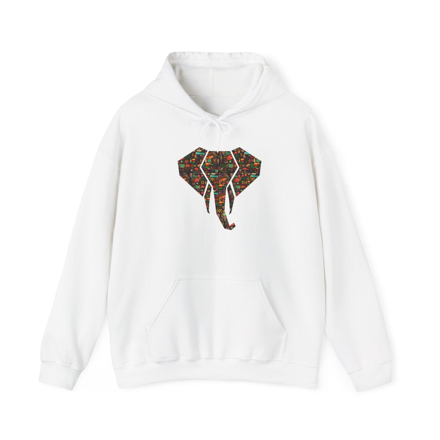 Unisex African Elephant Hooded Sweatshirt/Hoodie