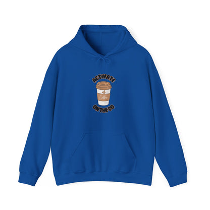 'Activate On the Go' Coffee Hoodie