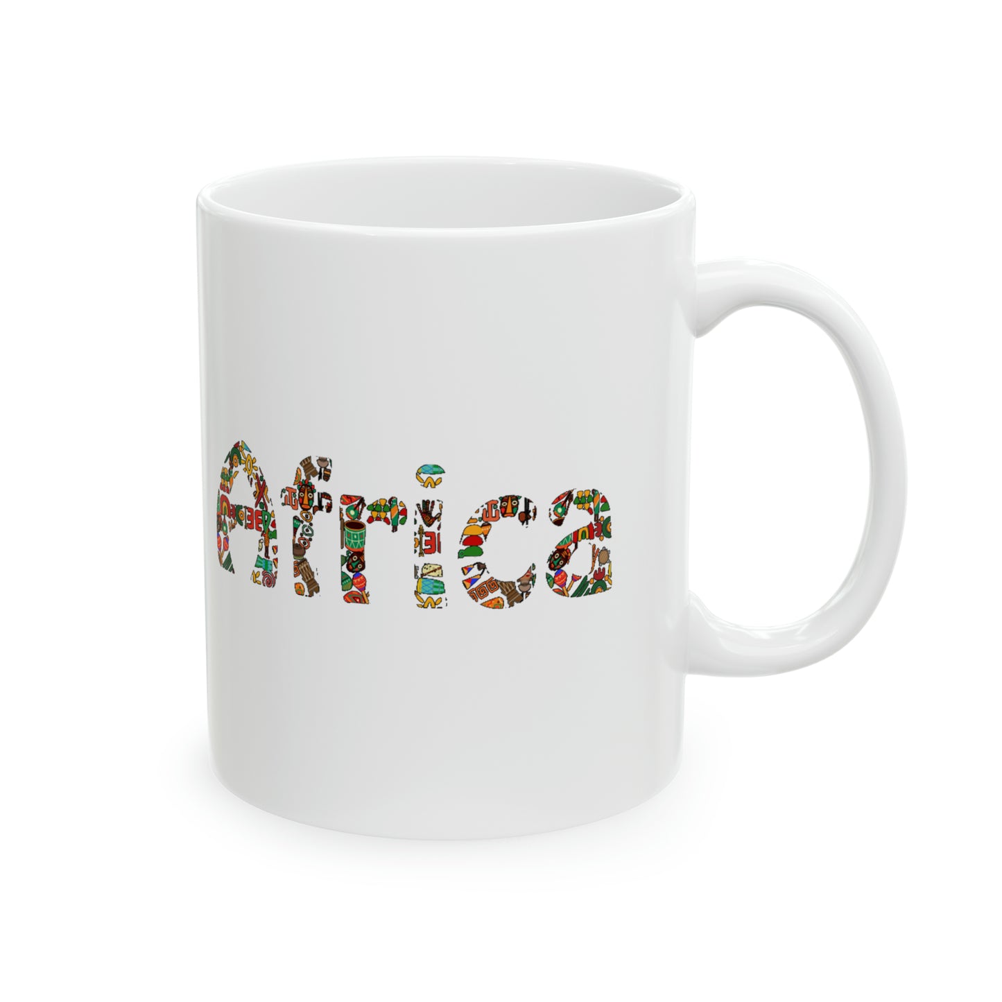 Africa Themed Ceramic Mug, 11oz