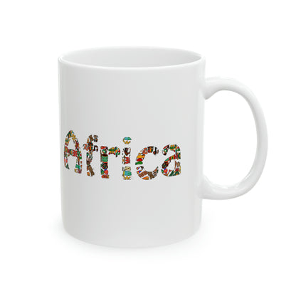 Africa Themed Ceramic Mug, 11oz