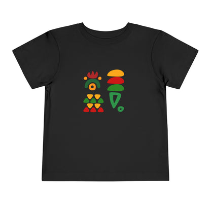 African Patterns - Red, Gold, Green Unisex Toddler Short Sleeve T-shirt