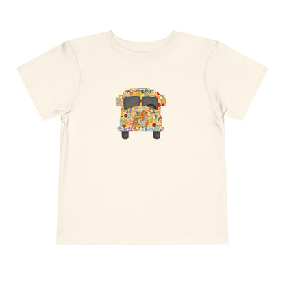 Yellow School Bus Toddler T Shirt for Preschool, TK, Kindergarten