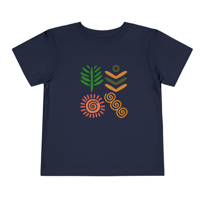 Spring themed African Pattern - Toddler Short Sleeve T-shirt