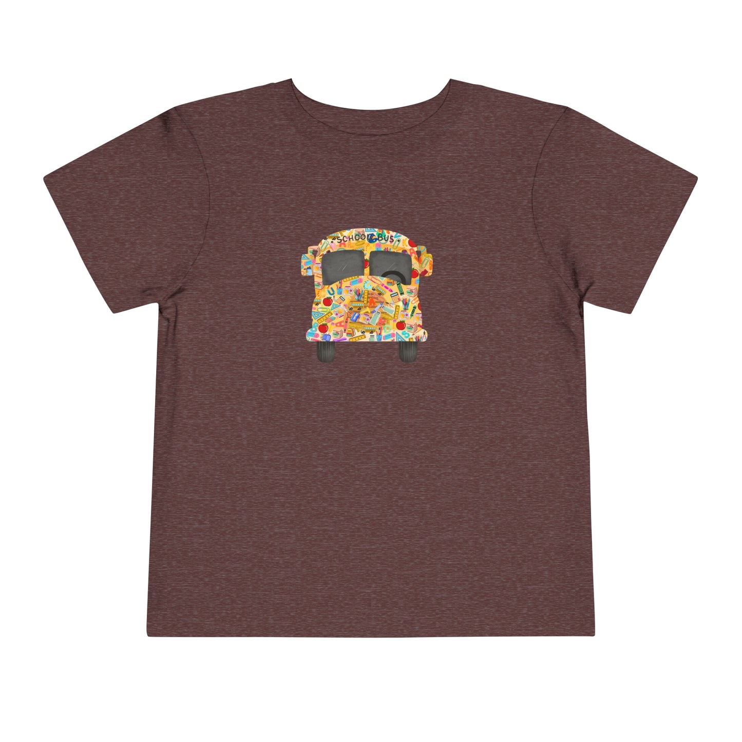 Yellow School Bus Toddler T Shirt for Preschool, TK, Kindergarten