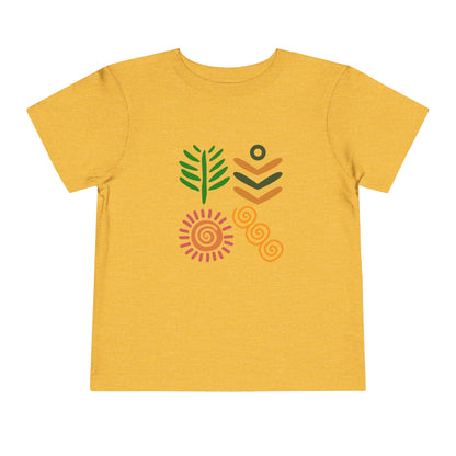 Spring themed African Pattern - Toddler Short Sleeve T-shirt