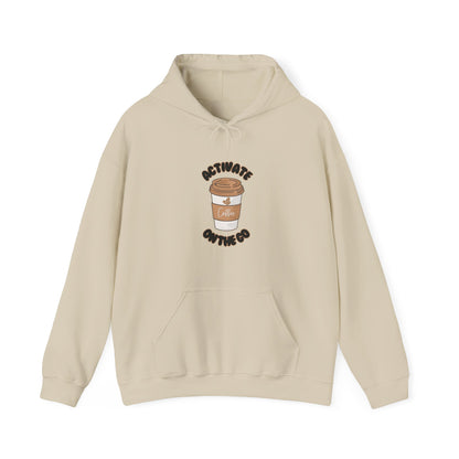 'Activate On the Go' Coffee Hoodie