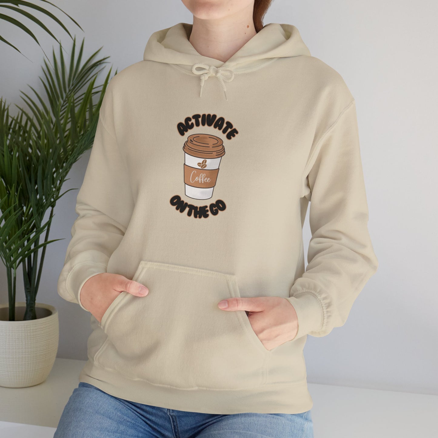 'Activate On the Go' Coffee Hoodie