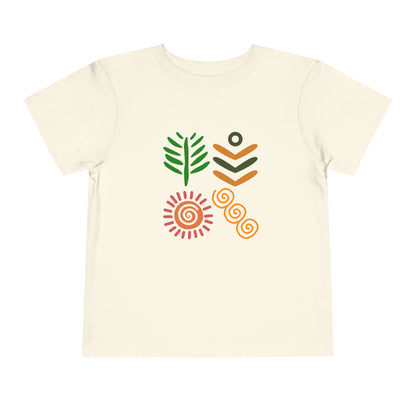 Spring themed African Pattern - Toddler Short Sleeve T-shirt