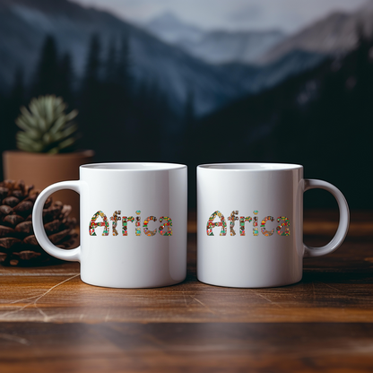 Africa Themed Ceramic Mug, 11oz