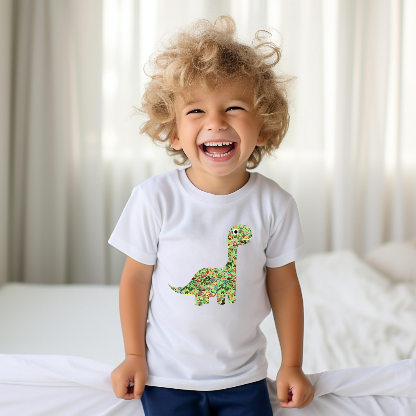 Toddler Baby Dino Short Sleeve Shirt