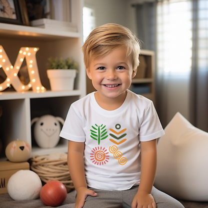 Spring themed African Pattern - Toddler Short Sleeve T-shirt