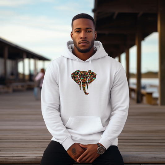 Unisex African Elephant Hooded Sweatshirt/Hoodie