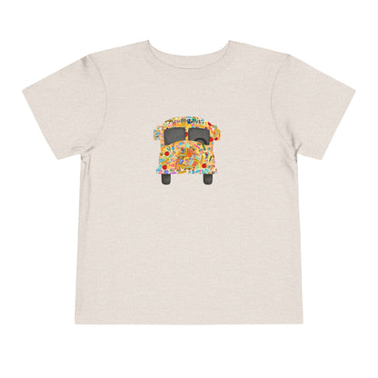 Yellow School Bus Toddler T Shirt for Preschool, TK, Kindergarten