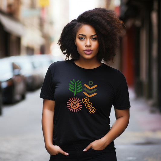 Colorful African Pattern T-shirt