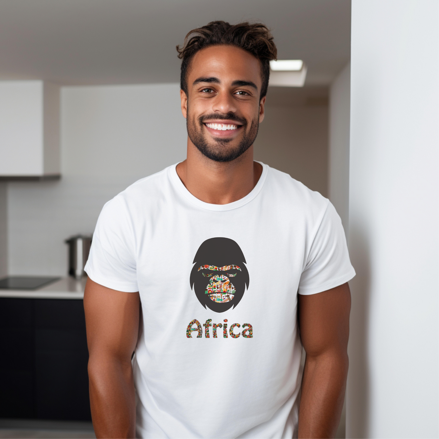 African Gorilla Short Sleeve T Shirt