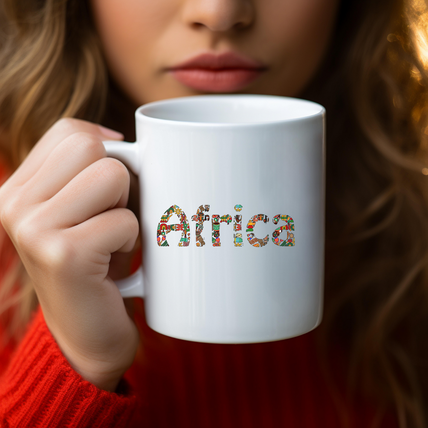 Africa Themed Ceramic Mug, 11oz