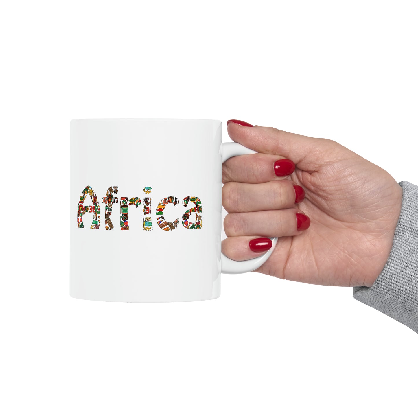 Africa Themed Ceramic Mug, 11oz