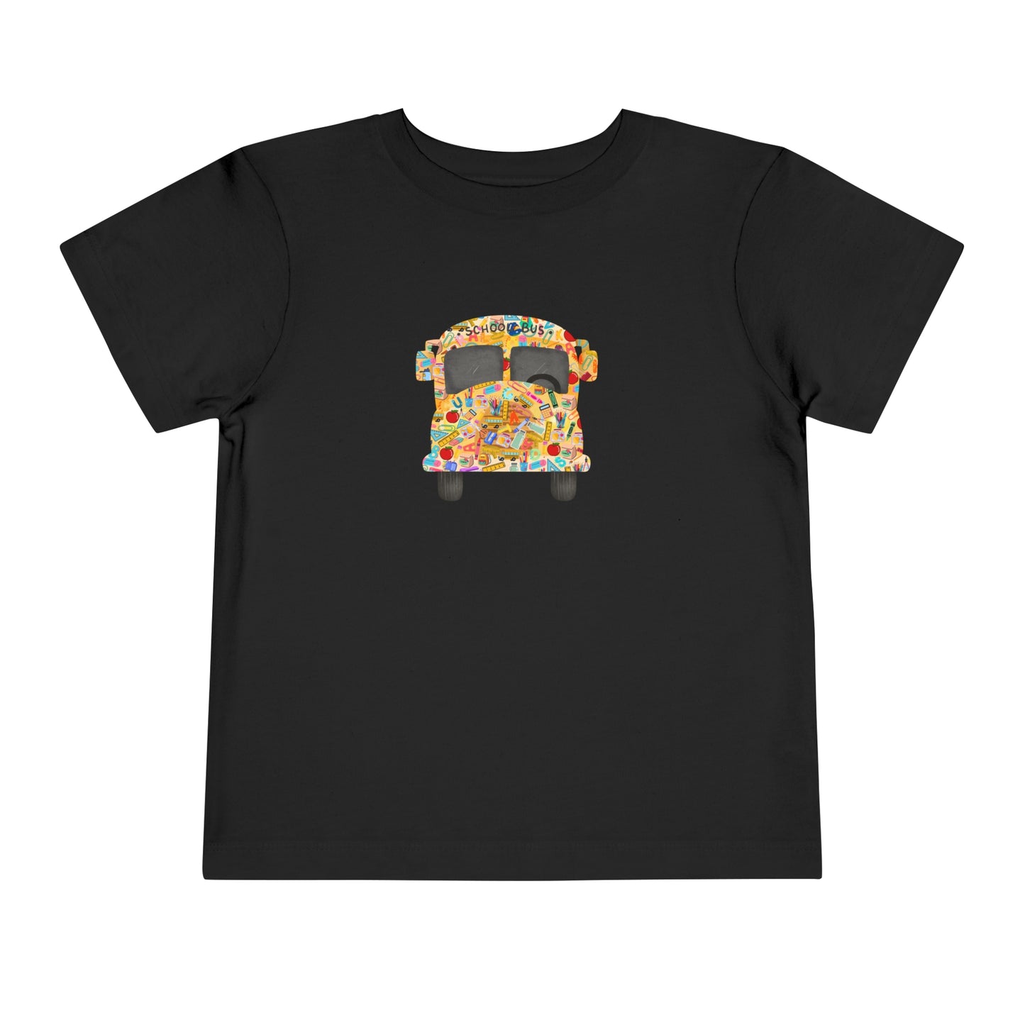 Yellow School Bus Toddler T Shirt for Preschool, TK, Kindergarten