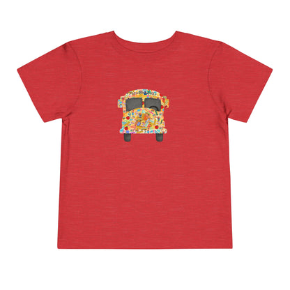 Yellow School Bus Toddler T Shirt for Preschool, TK, Kindergarten