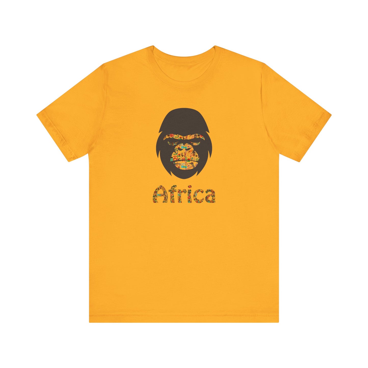 African Gorilla Short Sleeve T Shirt