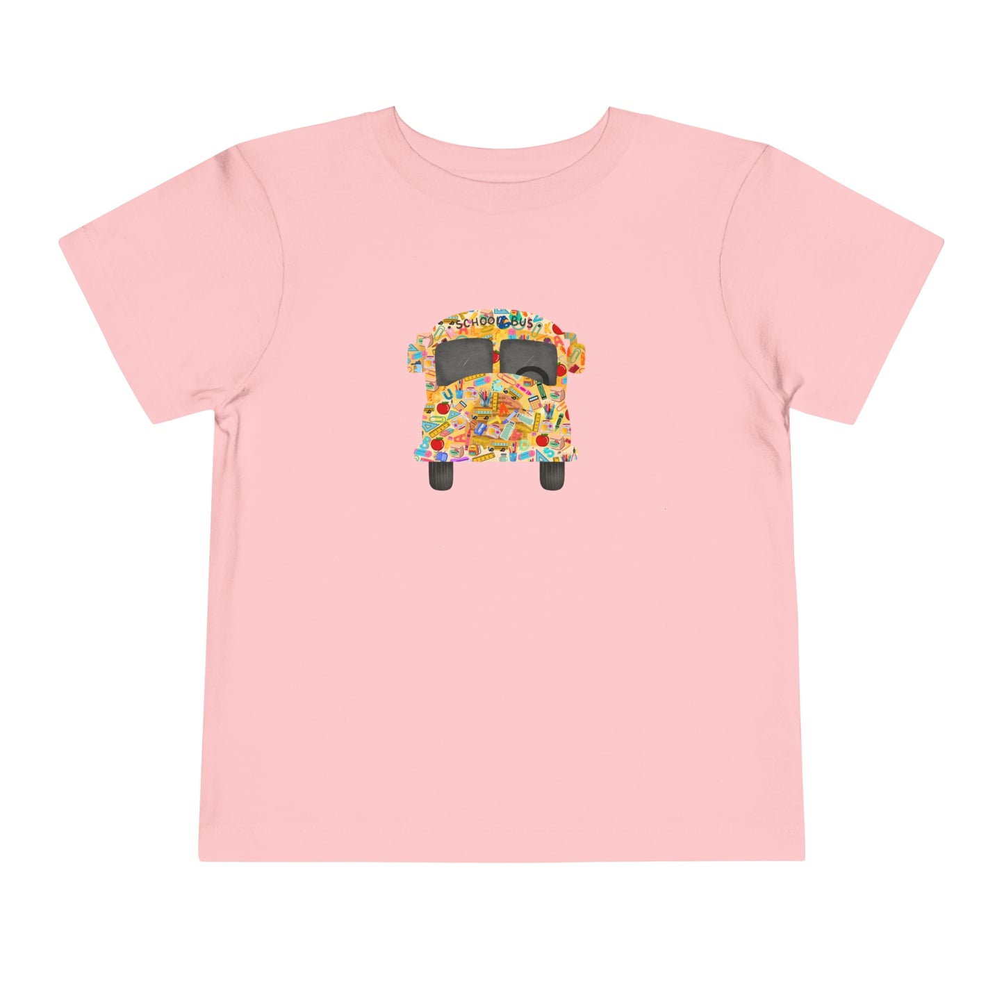 Yellow School Bus Toddler T Shirt for Preschool, TK, Kindergarten