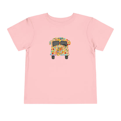 Yellow School Bus Toddler T Shirt for Preschool, TK, Kindergarten