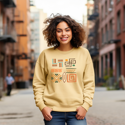 Abstract African symbols Unisex Comfort Sweatshirt