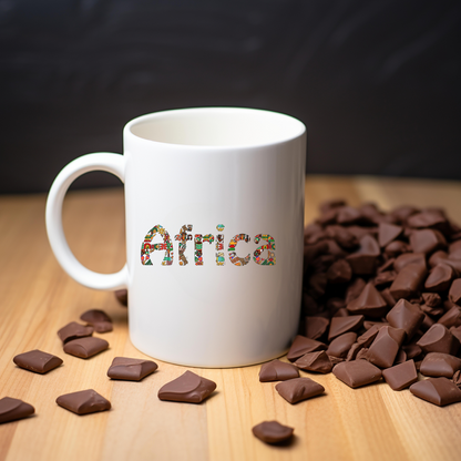 Africa Themed Ceramic Mug, 11oz