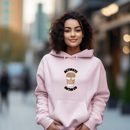 'Activate On the Go' Coffee Hoodie