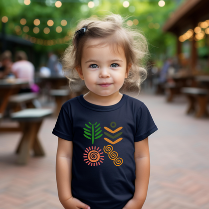 Spring themed African Pattern - Toddler Short Sleeve T-shirt