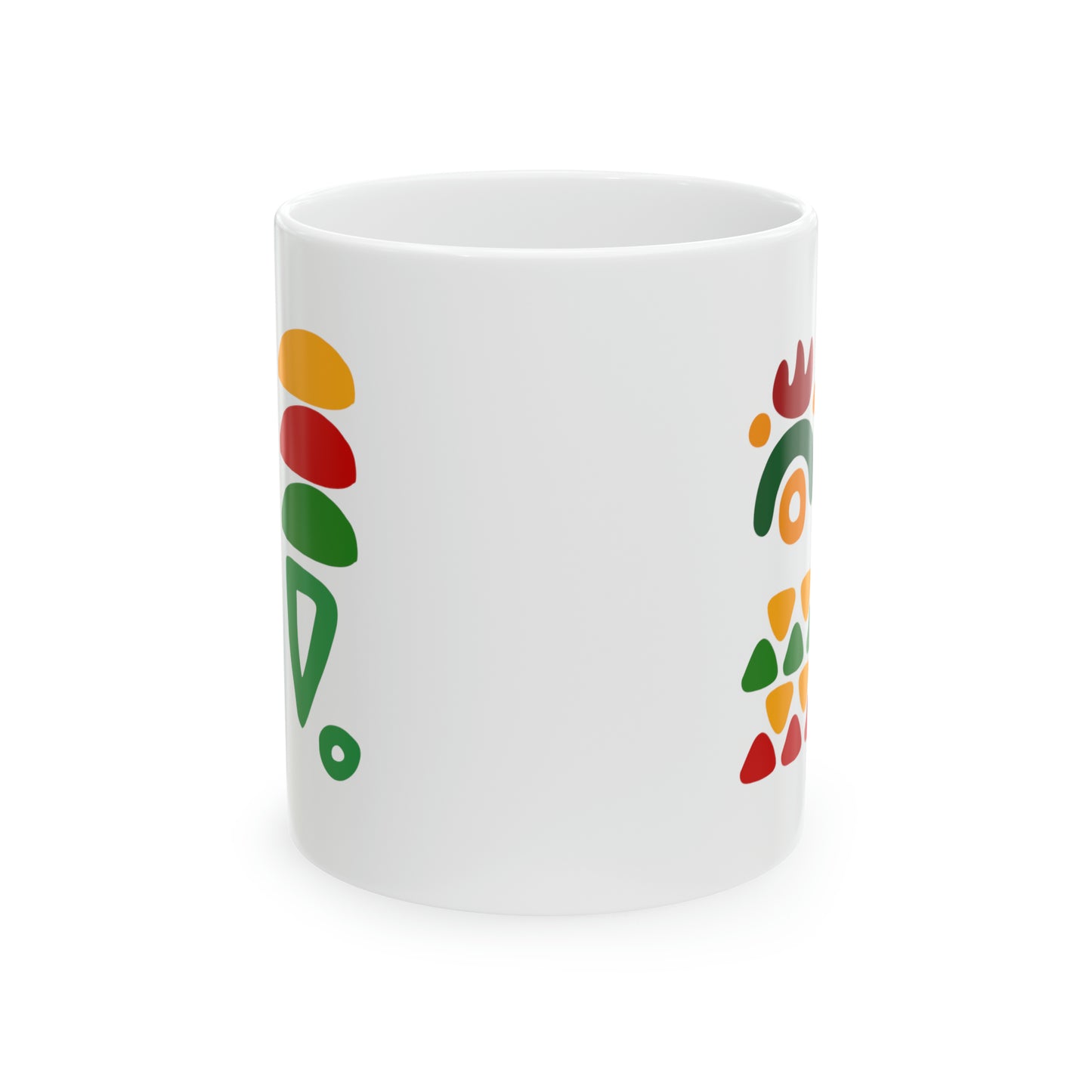 Colorful Abstract African Symbols 11oz Ceramic Coffee/Tea Mug