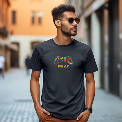 Gamer "PLAY" T Shirt for Adults