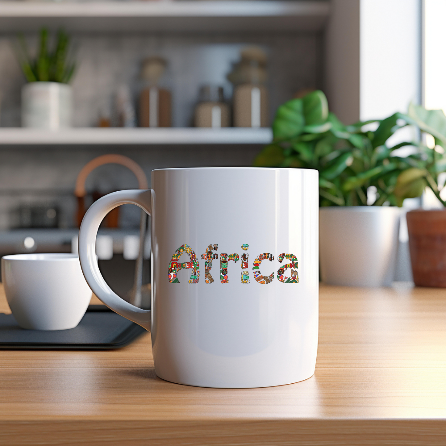 Africa Themed Ceramic Mug, 11oz