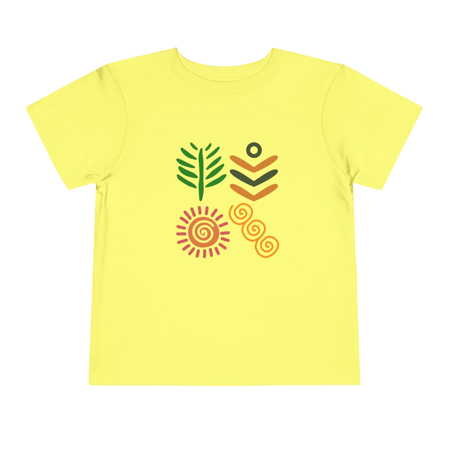 Spring themed African Pattern - Toddler Short Sleeve T-shirt