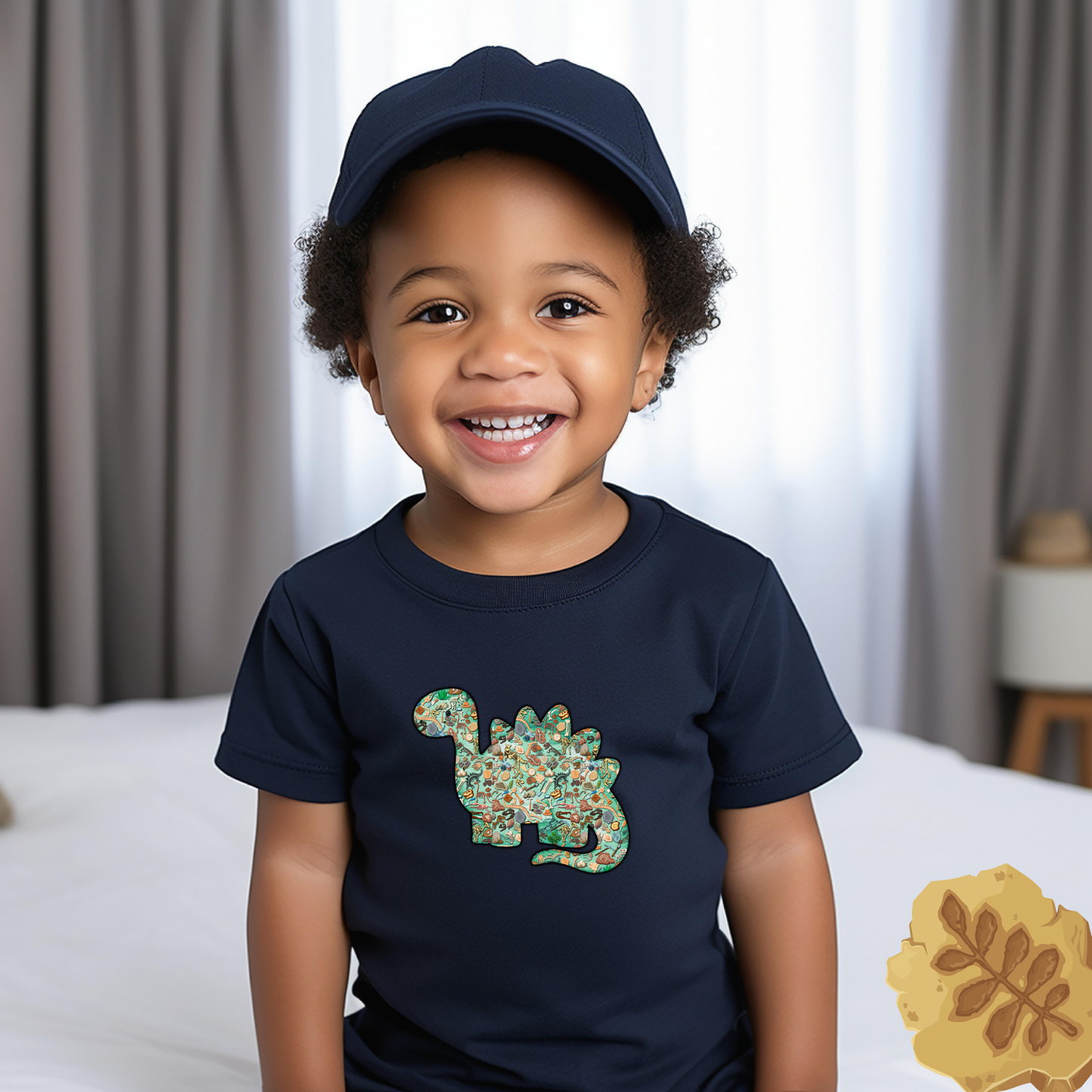 Roar-tastic Toddler T-Shirt with baby Stegosaurus Design