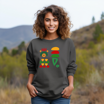 Colorful African Symbols Unisex Comfort Sweatshirt