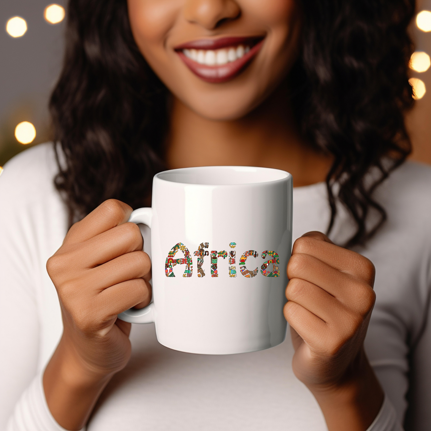 Africa Themed Ceramic Mug, 11oz