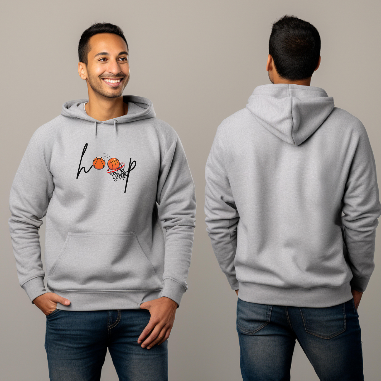 Hoop Basketball Hoodie/ Hooded Sweatshirt