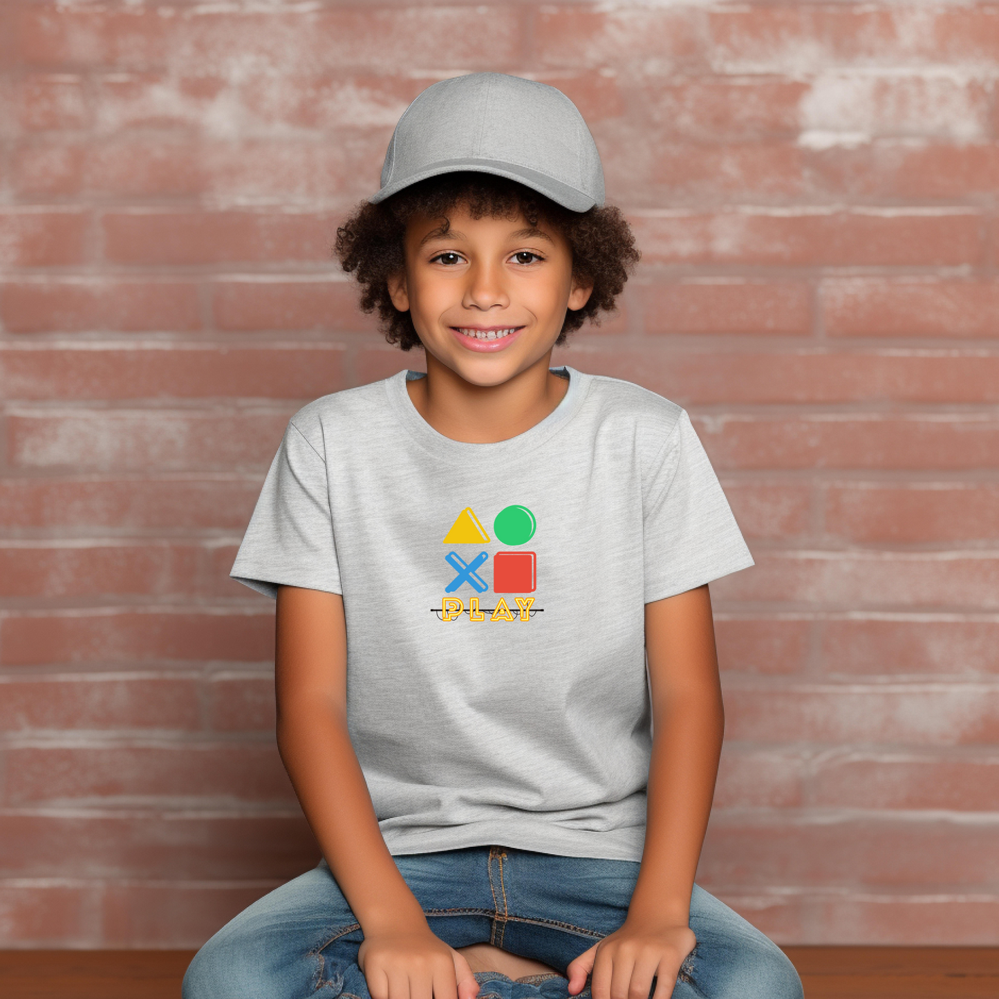 Gamer Kid Controller Buttons T Shirt