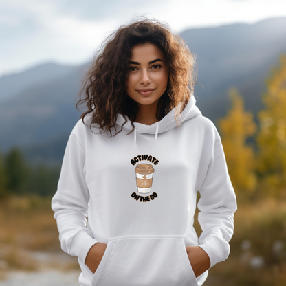 'Activate On the Go' Coffee Hoodie