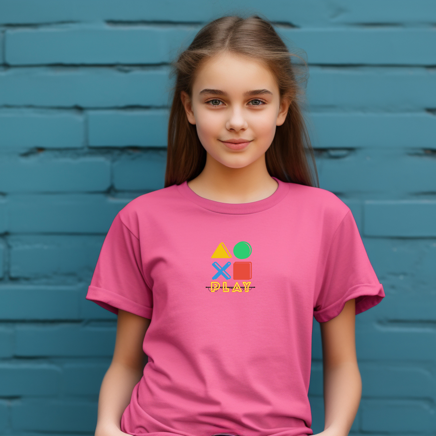 Gamer Kid Controller Buttons T Shirt